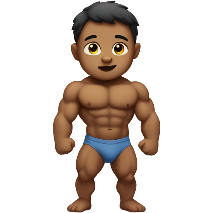Buff baby emoji