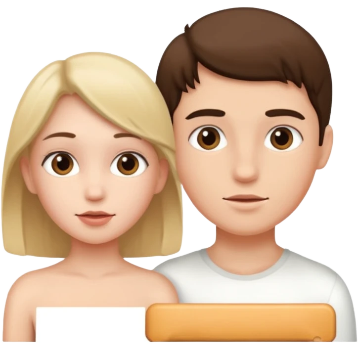 Kız erkek çırılçıplak emoji