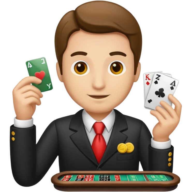casino cashier man emoji