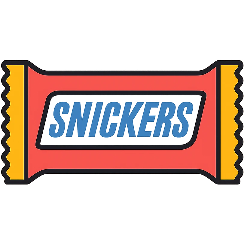 Snickers bar emoji