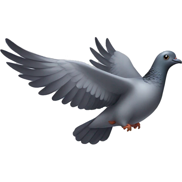 Flying pigeon emoji