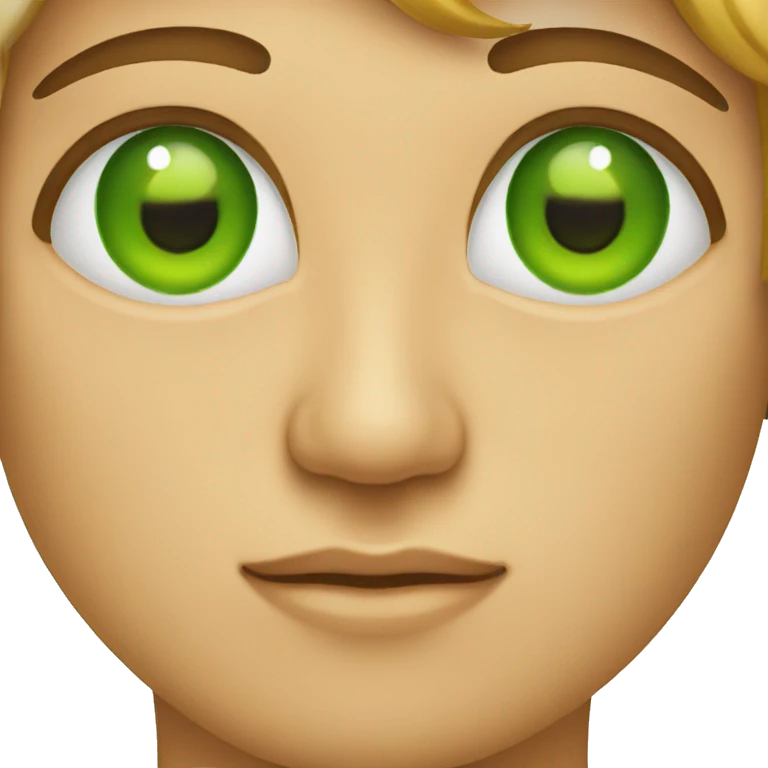 Ojos verdes emoji