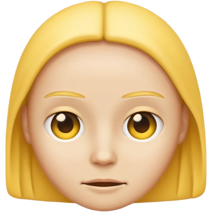 emoji with *NO* eyebrows staring into your soul  emoji