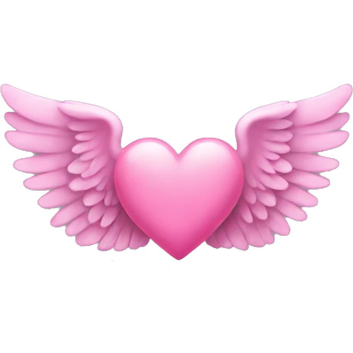 pink heart wings emoji