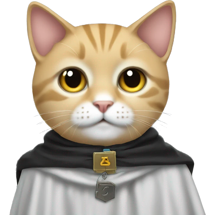  JR crypto writing cape-wearing cat emoji