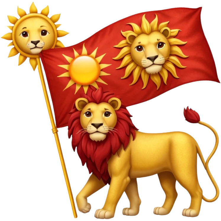 پرچم شیر و خورشید emoji