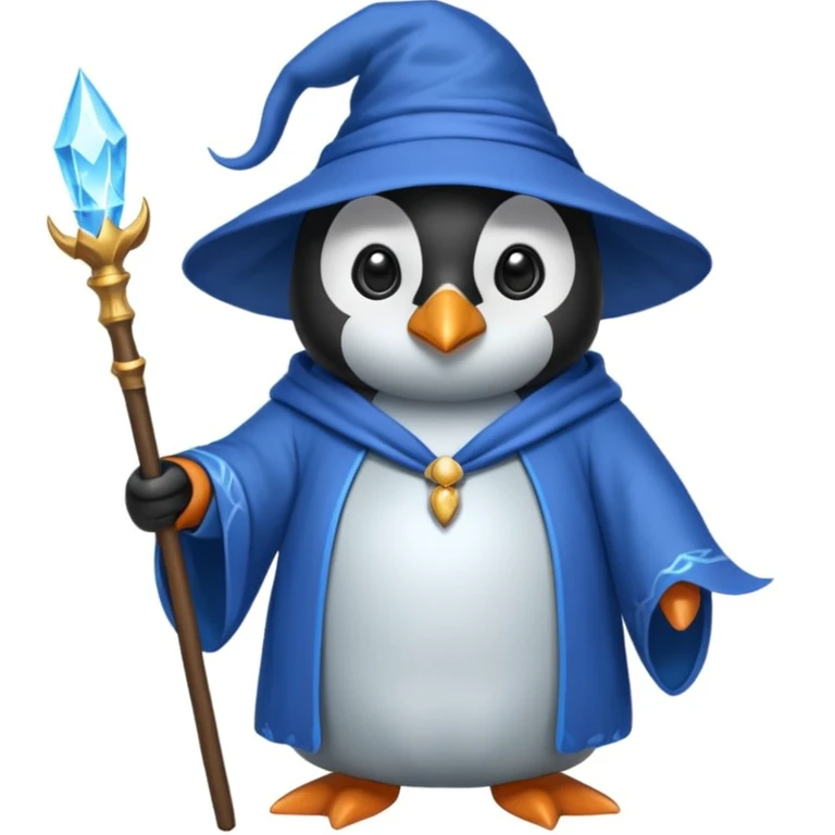 Penguin Wizard emoji