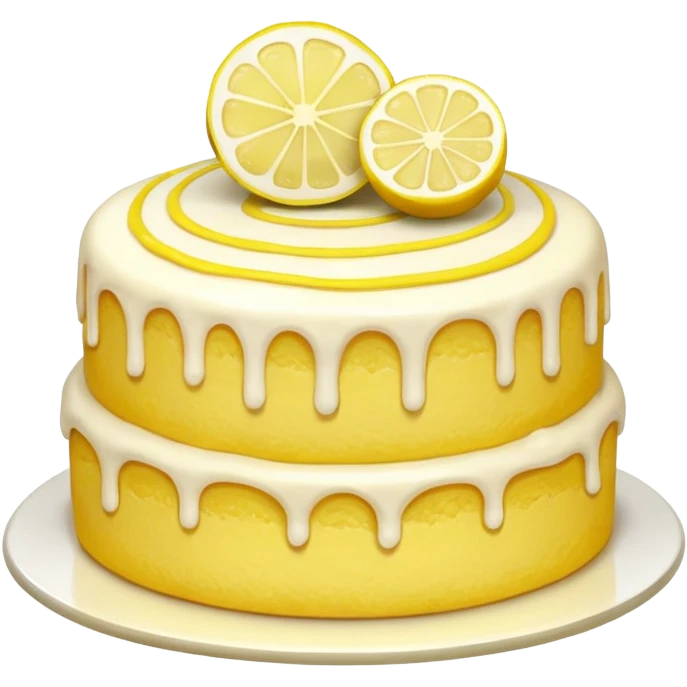 Lemon ￼￼cake emoji