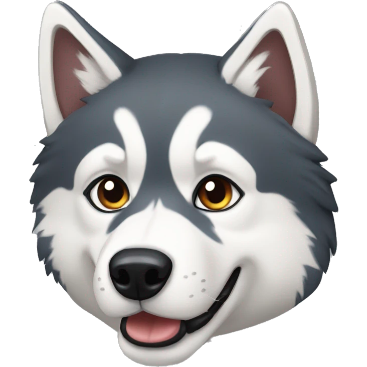 Perro lobo husky emoji