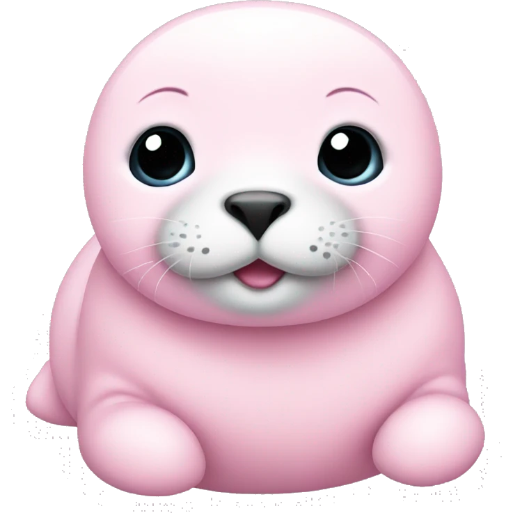 light pink baby seal emoji