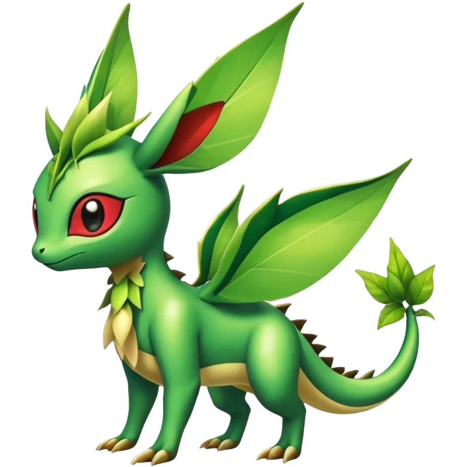Shiny Exotic Flygon-Bayleaf-Leafeon-Hybrid-Creature emoji