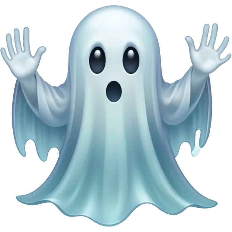 creepy ghost emoji