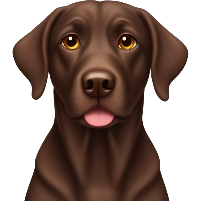 Chocolate lab emoji