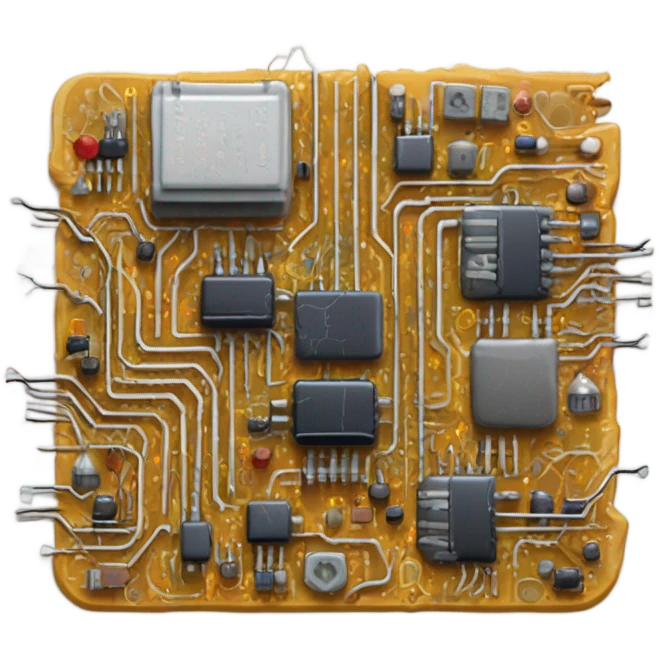 broken circuit board emoji