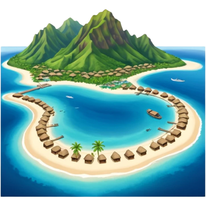 Moorea Island from above emoji