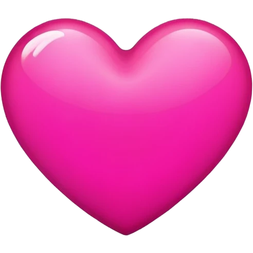 Hot pink heart emoji