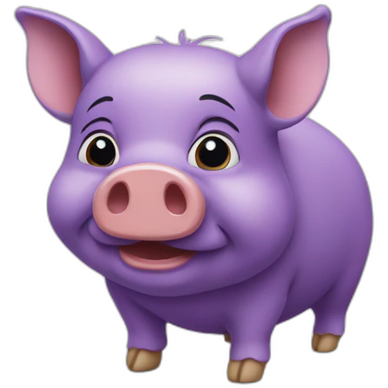 Cochon d'Inde violet emoji