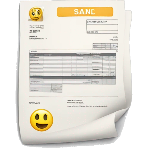 an invoice emoji