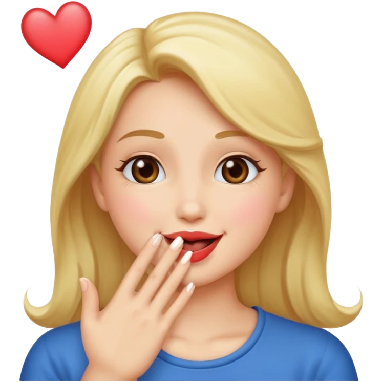 Blowing kiss emoji