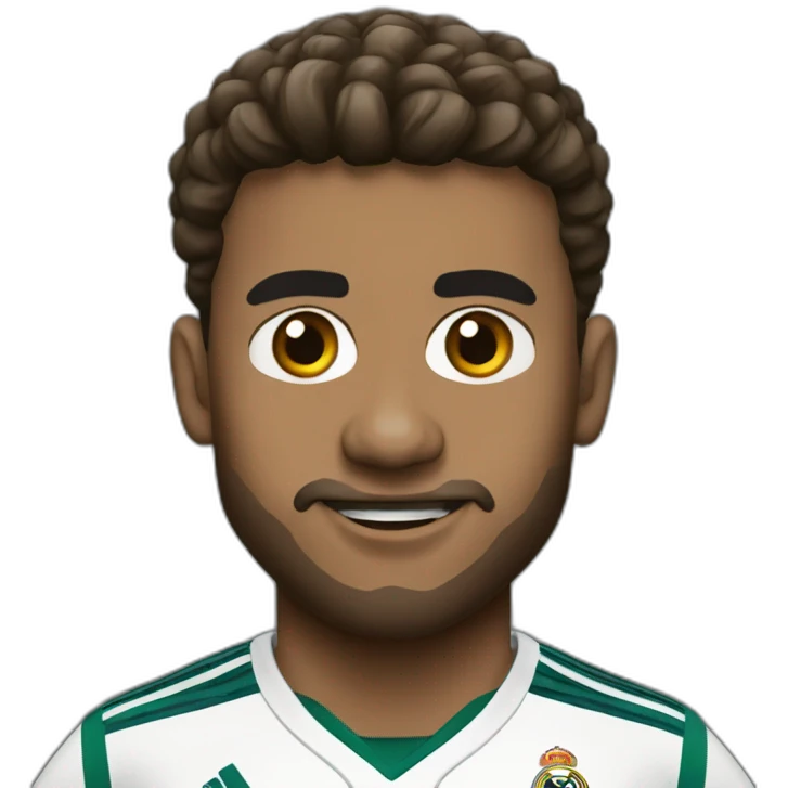 Hasbullah with real Madrid jersey emoji
