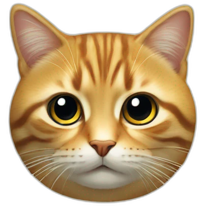 Chat sur coussin emoji