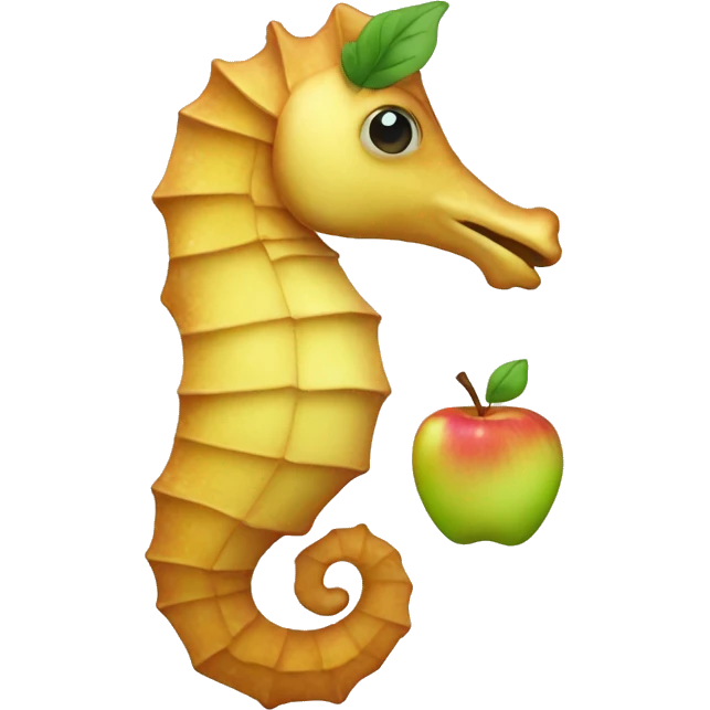 Sea horse apple style  emoji