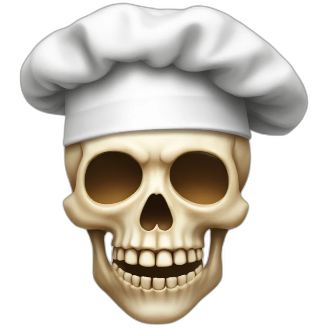 Skull Chefs Kiss with Italian hand emoji
