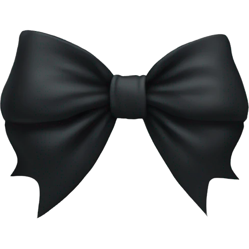 black bow emoji