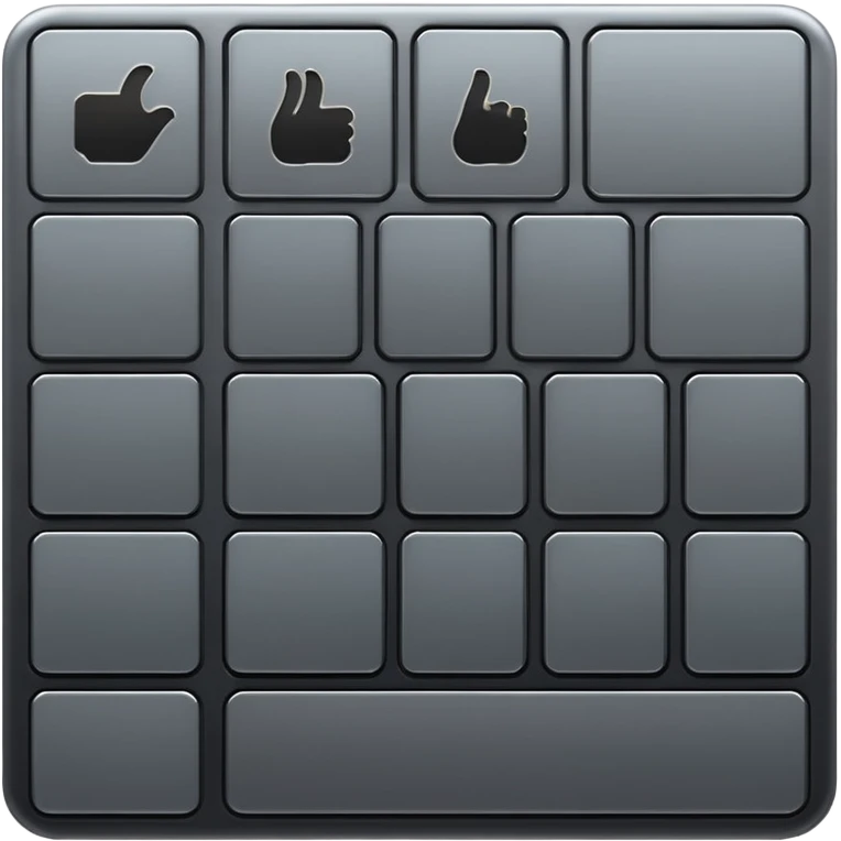 Shadow keyboard emoji