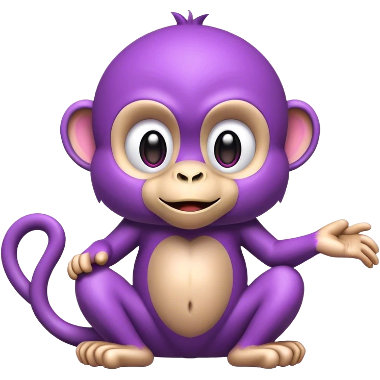 purple monkey emoji