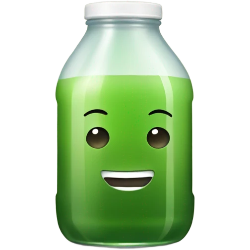 Bottled green juice emoji