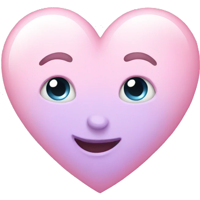 Pastel heart emoji