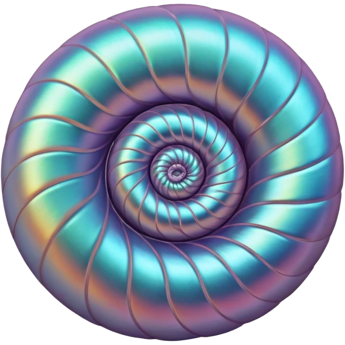 Nautilus spiral emoji