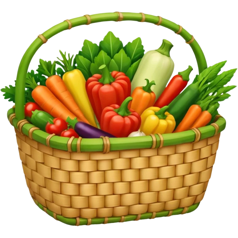  bamboo-basket vegetable emoji