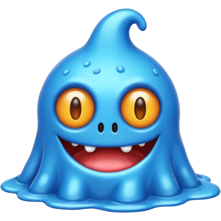blue slime monster emoji
