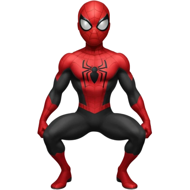 black spiderman emoji