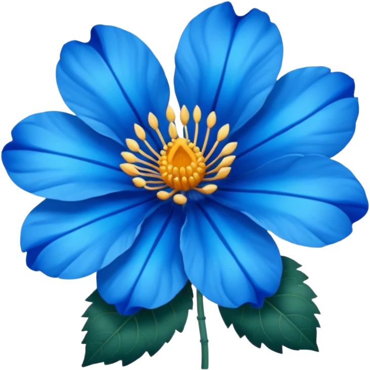 flor azul kaiser emoji