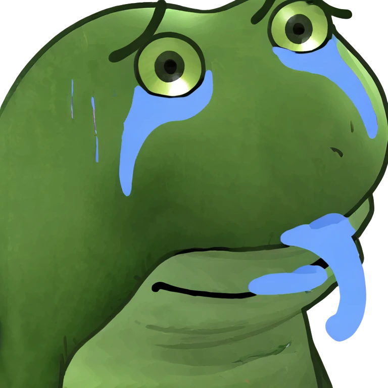 Smiley face and crying face  emoji