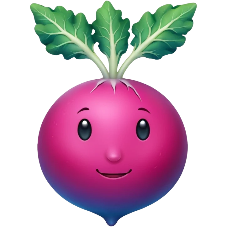blue radish emoji