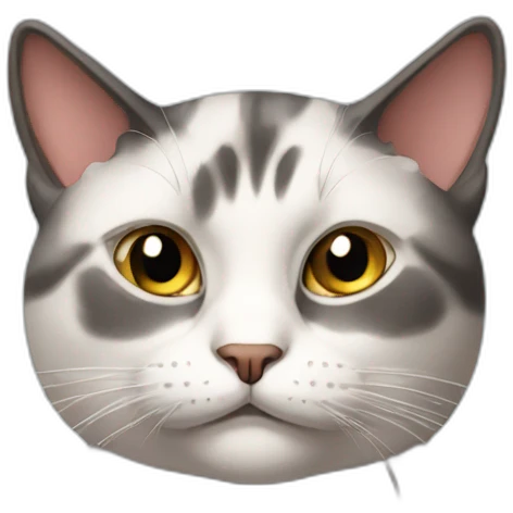 Cat giving side eye emoji