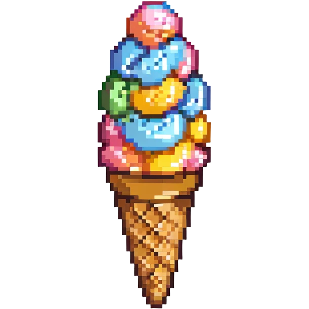 ice cream cone with scoop emoji