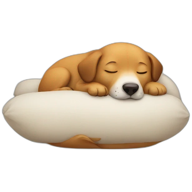 Dog sleeping emoji