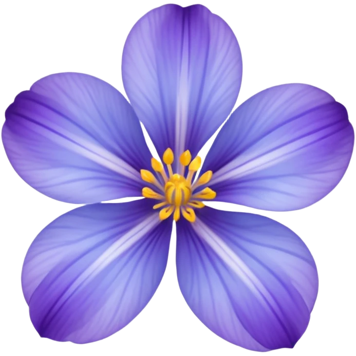 Flor del pensamiento celeste emoji