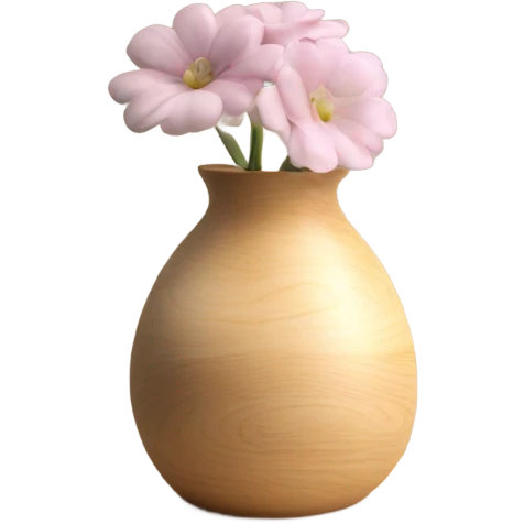 vase on small wooden shelf emoji