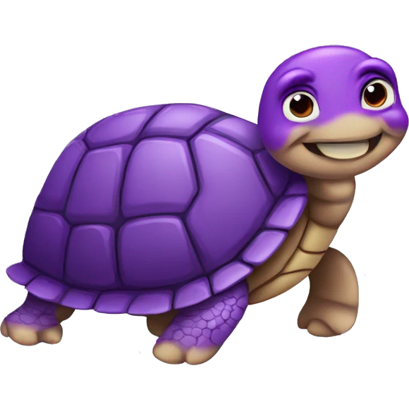 turtle with purple heart emoji