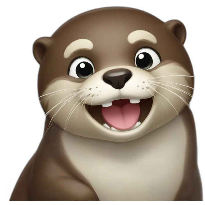 Otter wake up emoji