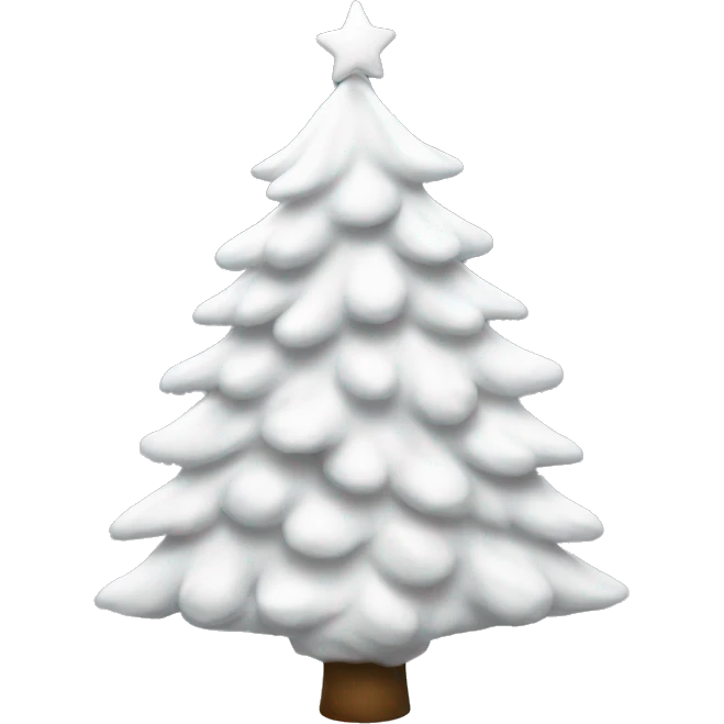 white christmas tree emoji