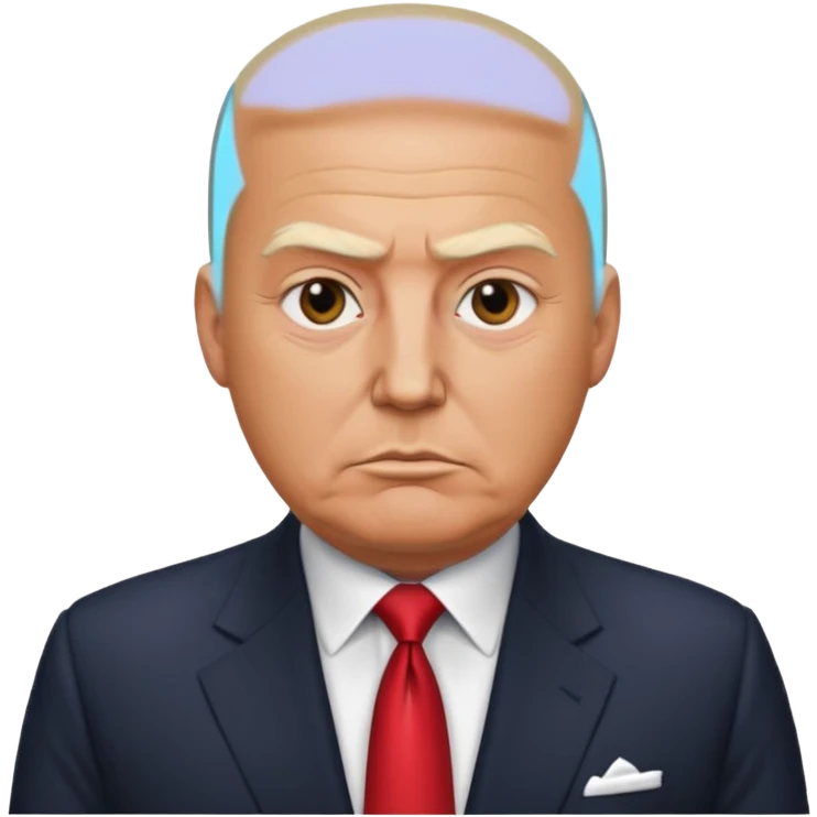 President Trump is bald  emoji