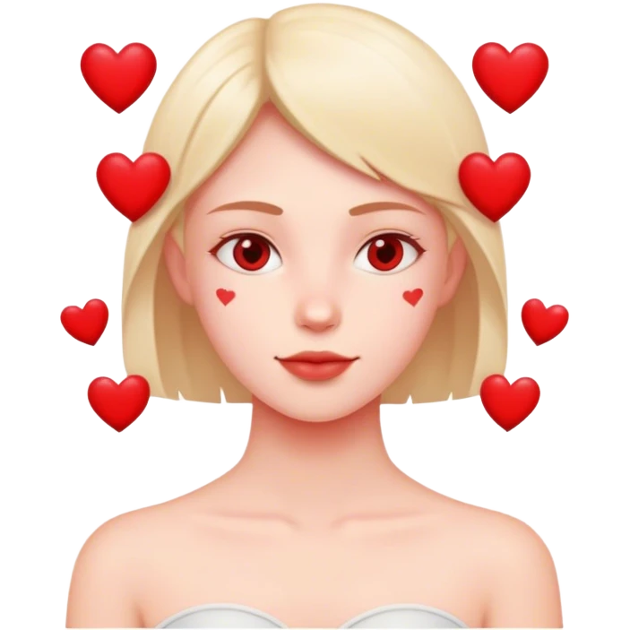 Feel better with hearts emoji