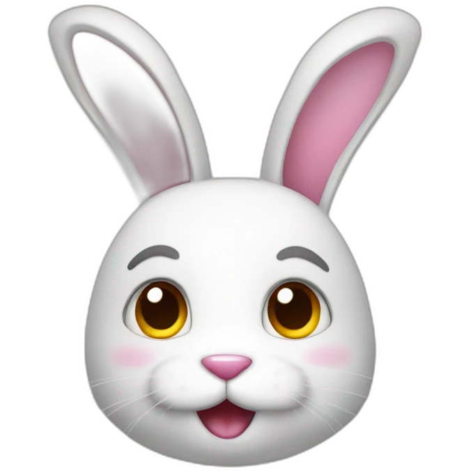 Musical bunny emoji